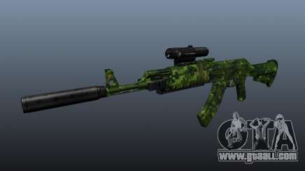 AK-74 in camouflage for GTA 4