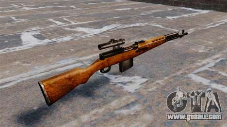 The SVT-40 sniper rifle for GTA 4
