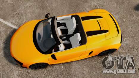 Audi R8 GT Spyder for GTA 4