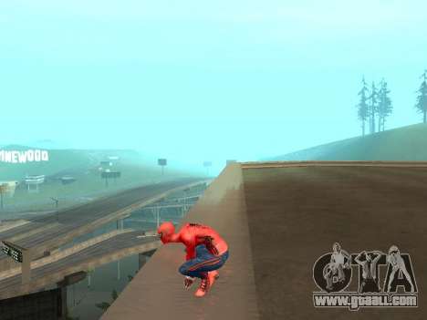 Crouch as the amazing Spider-man for GTA San Andreas