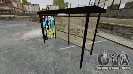 New advertising at bus stops for GTA 4