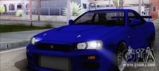 Nissan Skyline GT-R34 for GTA San Andreas