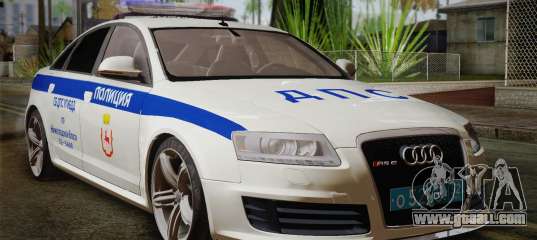 Audi RS6 Police for GTA San Andreas