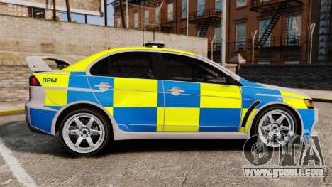 Mitsubishi Lancer Evolution X Police [ELS] for GTA 4
