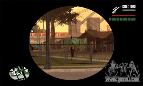GTA V Sniper Scope for GTA San Andreas