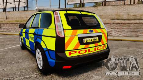 Ford Focus Estate 2009 Police England [ELS] for GTA 4