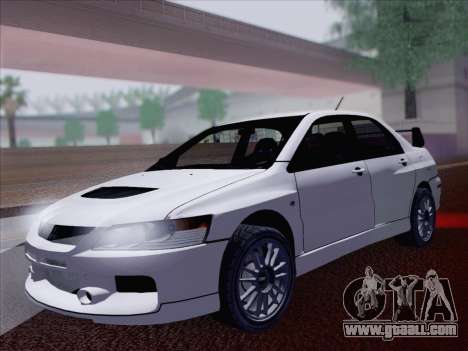Mitsubishi Lancer Evo IX MR Edition for GTA San Andreas