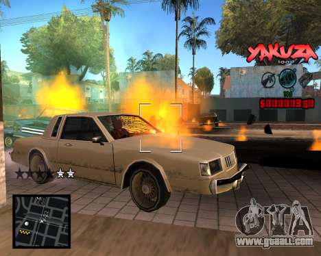 C-HUD Yakuza for GTA San Andreas