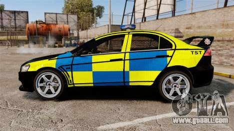 Mitsubishi Lancer Evolution X Uk Police [ELS] for GTA 4