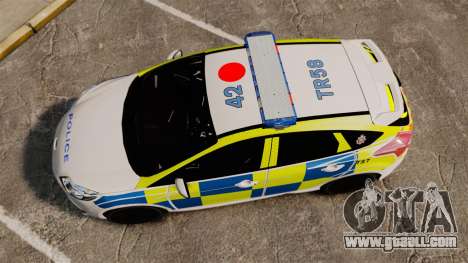 Ford Focus 2013 Uk Police [ELS] for GTA 4