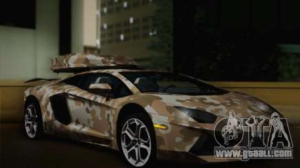 Lamborghini Aventador LP 700-4 Camouflage for GTA San Andreas
