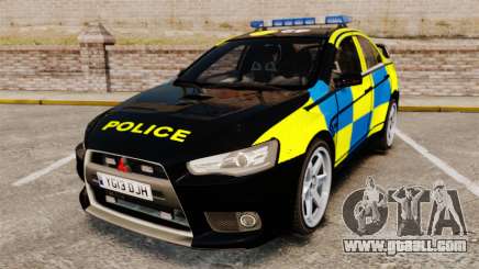 Mitsubishi Lancer Evolution X Uk Police [ELS] for GTA 4