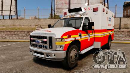Ford F-350 FDNY Ambulance [ELS] for GTA 4