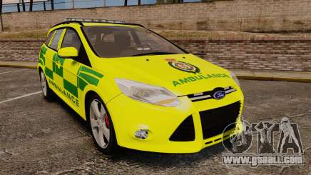 Ford Focus ST Estate 2012 [ELS] London Ambulance for GTA 4