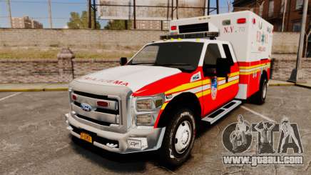 Ford F-350 2013 FDNY Ambulance [ELS] for GTA 4