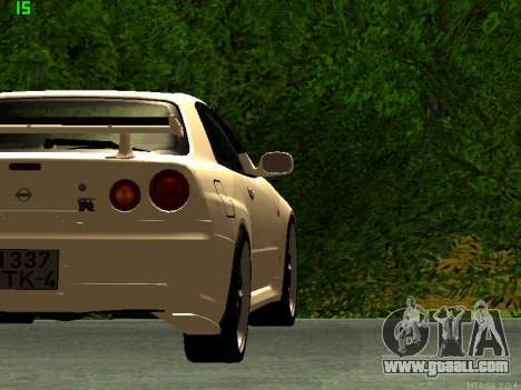Nissan Skyline R34 GT-R for GTA San Andreas