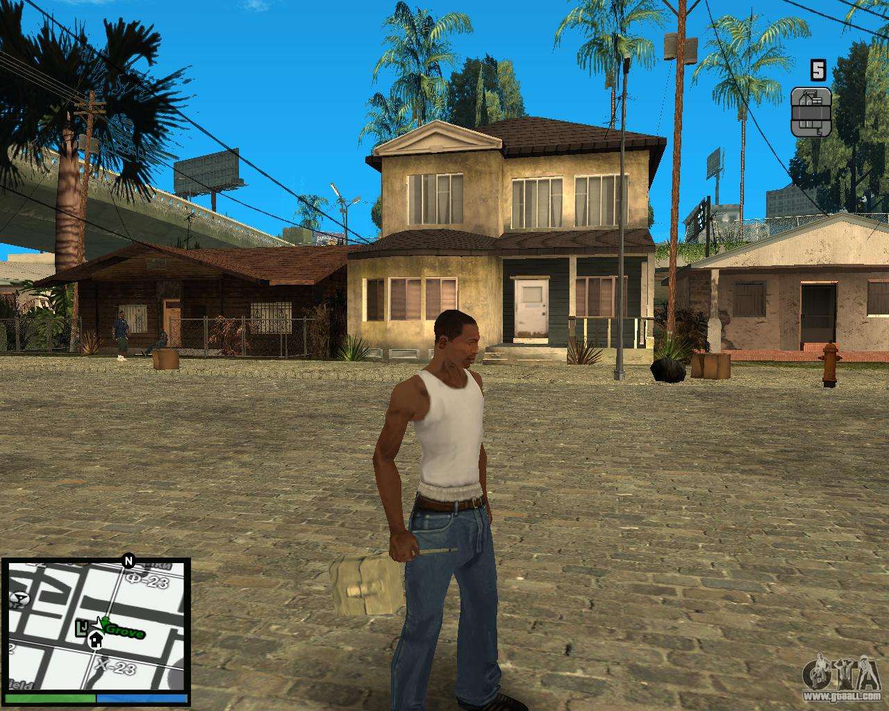 Download GTA V HUD (PS4 Editon) for GTA San Andreas