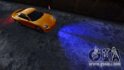 Blue headlights for GTA 4