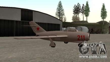 MiG 15 Bis for GTA San Andreas