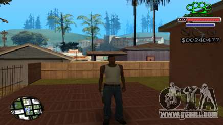 C-HUD Gangster by NickQuest for GTA San Andreas