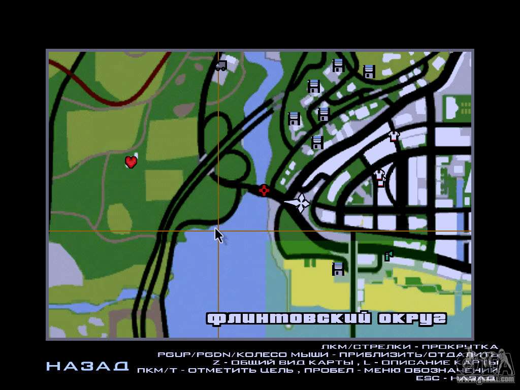 gta sa los santos map