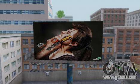 New high-quality advertising on posters for GTA San Andreas