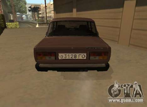 VAZ 2107 Early version for GTA San Andreas