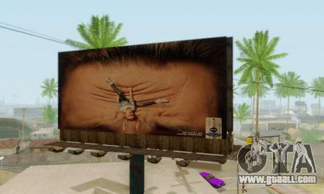 New high-quality advertising on posters for GTA San Andreas