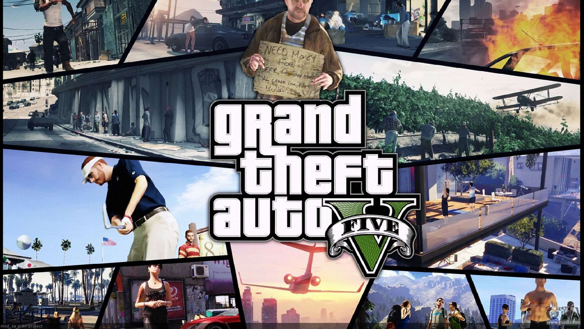 Download Menu and loading screen in the style of GTA 6 for GTA San