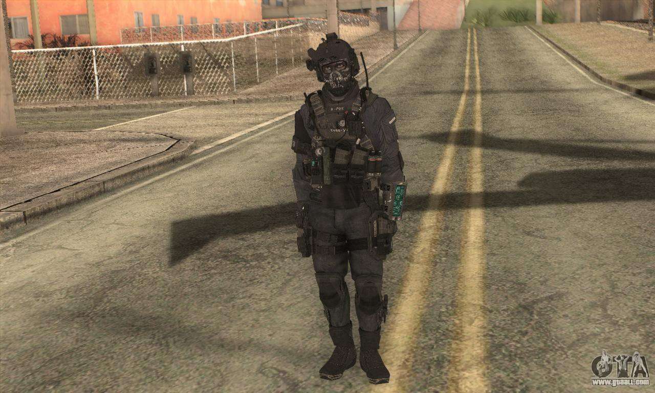 Download Skin from Call of Duty: Ghosts for GTA San Andreas (iOS