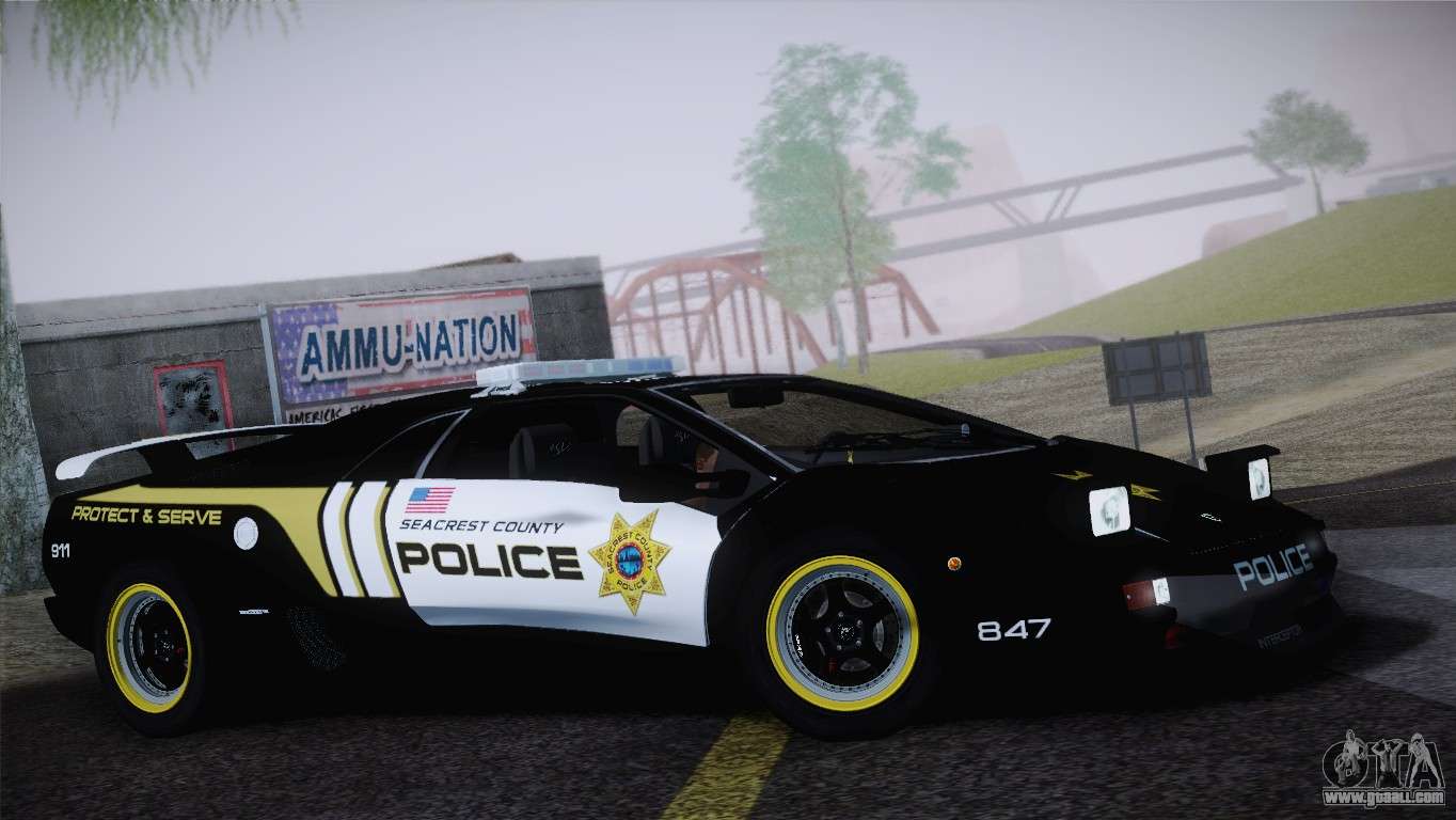 Lamborghini Diablo SV NFS HP Police Car for GTA San Andreas