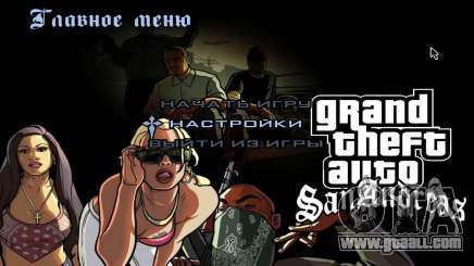 HD menus for GTA San Andreas