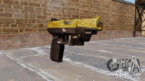 Gun FN Five seveN Gold LAM for GTA 4