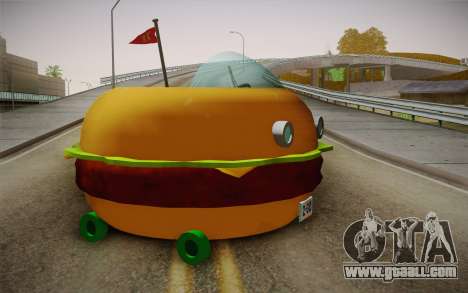 Spongebobs Burger Mobile for GTA San Andreas