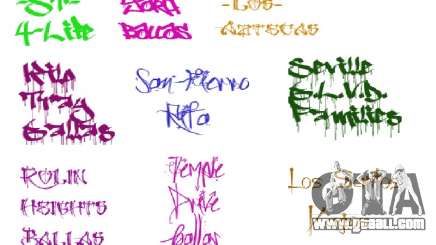 New graffiti for GTA San Andreas