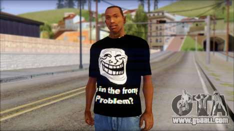 Trollface and Forever Alone T-Shirt for GTA San Andreas
