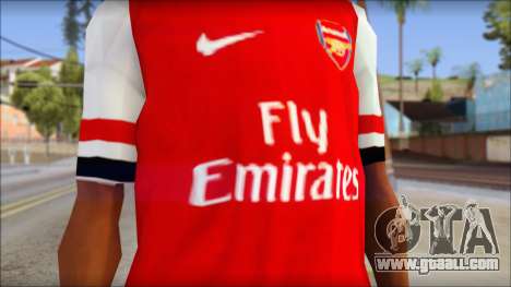 Arsenal FC Giroud T-Shirt for GTA San Andreas