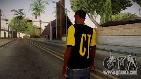 Black & Yellow T-Shirt for GTA San Andreas