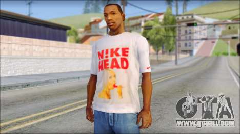 N1KE Head T-Shirt for GTA San Andreas