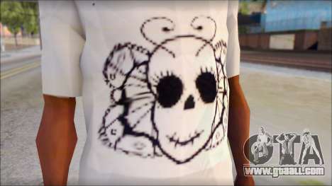 Skull Butterfly T-Shirt for GTA San Andreas