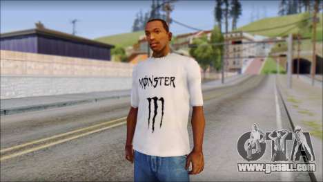 Monster Black And White T-Shirt for GTA San Andreas