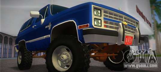Chevrolet Blazer K5 Silverado 1986 for GTA Vice City