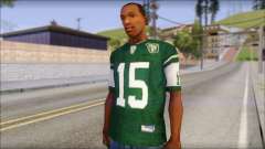 New York Jets 15 Tebow Green T-Shirt for GTA San Andreas