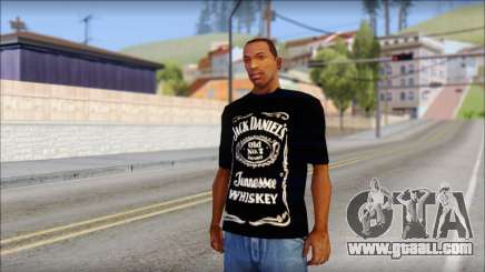 Jack Daniels Fan T-Shirt Black for GTA San Andreas
