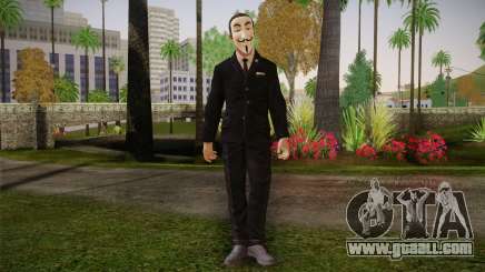 Anonymous Skin for GTA San Andreas