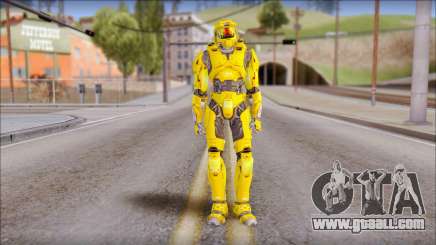 Masterchief Yellow from Halo for GTA San Andreas