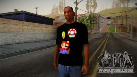 Mario Bros T-Shirt for GTA San Andreas