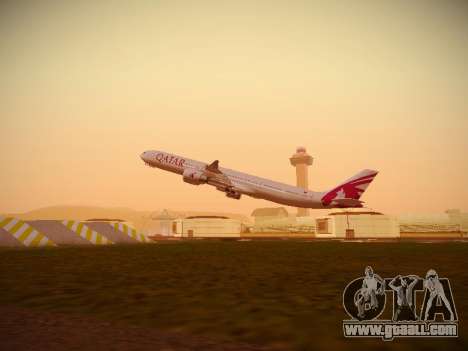 Airbus A340-600 Qatar Airways for GTA San Andreas