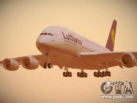 Airbus A380-800 Lufthansa for GTA San Andreas