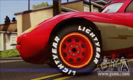 Lightning McQueen Radiator Springs for GTA San Andreas